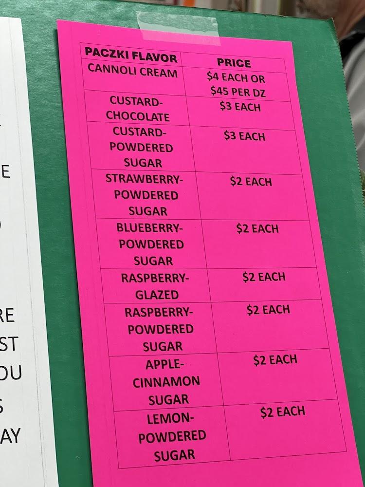 Villa Bakery Menu image 2